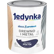 Farba akrylowa Jedynka Deco&Protect Drewno i Metal Satynowy Połysk Granatowy 0,7 l