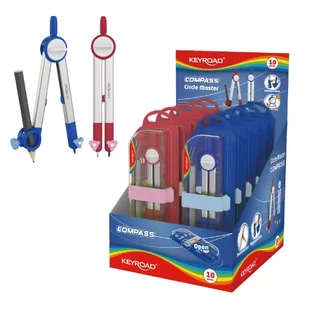 Cyrkiel KEYROAD Circle Master metalowy 1 szt. mix - Przybory szkolne - miniaturka - grafika 1