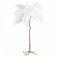 Lampy stojące - King Home Lampa podłogowa drzewo TIFFANY złota / biała JL0019.WHITE - miniaturka - grafika 1