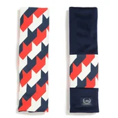 Akcesoria do fotelików - LA MILLOU OCHRANIACZE NA PASY- FIRST CLASS MOSAIC - ROYAL NAVY VELVET - miniaturka - grafika 1