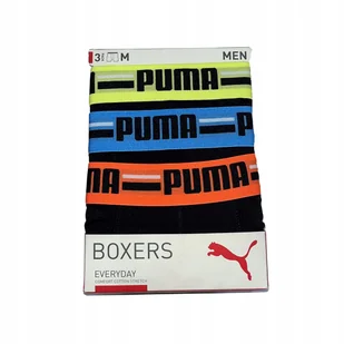 Puma Bokserki Basic Brand 3-Pack 93545714 R L - Majtki męskie - miniaturka - grafika 1