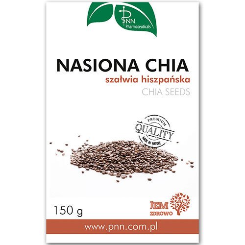 Nasiona Chia (szałwia hiszpańska) 150g PNN Pharmaceuticals