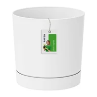 Donice - Doniczka z odpływem podstawką DPOP350 Biały - miniaturka - grafika 1