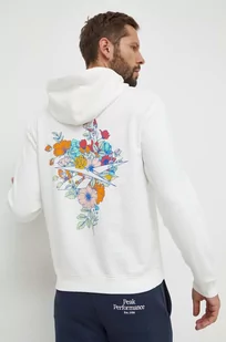 Reebok bluza męska kolor biały z kapturem z nadrukiem - Bluzy męskie - miniaturka - grafika 1