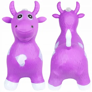 Skoczek do Skakania Krowa Różowa Muzyka Światło Odgłosy 56 cm Gumowy - Skoczki dla dzieci Skoczek do Skakania Krowa Różowa Muzyka Światło Odgłosy 56 cm Gumowy - Skoczki dla dzieci - miniaturka - grafika 1