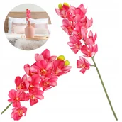 Sztuczne kwiaty - Sztuczne Kwiaty Storczyk 73 Cm Na Wielkanoc Dekoracyjne Do Wazonu Różowy - miniaturka - grafika 1