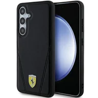 Etui i futerały do telefonów - Etui Ferrari Hot Stamp V Lines MagSafe na Samsung Galaxy S24 - czarne - miniaturka - grafika 1