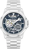 Zegarki męskie - Zegarek męski KENNETH COLE KCWGL0013602 granatowy sportowy skeleton - miniaturka - grafika 1