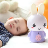 Wyposażenie pokoiku dziecięcego - Alilo Króliczek Honey Bunny fioletowy AL-G6-02F - miniaturka - grafika 1