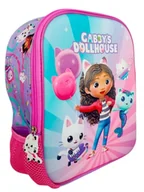 Plecaki szkolne i tornistry - Plecak przedszkolny 3D mały plecaczek Koci Domek Gabi - miniaturka - grafika 1