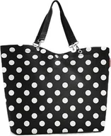 Torby i wózki na zakupy - Torba Shopper w białe grochy XL - miniaturka - grafika 1