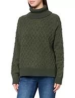 Swetry damskie - G-STAR RAW Damski sweter na kable Turtle Neck Loose, Wielokolorowy (Cavalry Htr C928-c799), M - miniaturka - grafika 1
