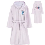 Szlafroki dla dzieci - Cool Club, Szlafrok dziewczęcy z kapturem, fioletowy, Lilo i Stitch - miniaturka - grafika 1