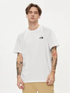 The North Face T-Shirt Simple Dome NF0A87NG Biały Regular Fit - Koszulki męskie - miniaturka - grafika 1