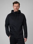 Bluzy męskie - 4F Bluza treningowa regular szybkoschnąca męska - czarna XXL - miniaturka - grafika 1