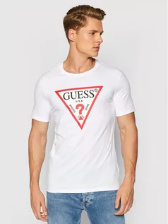 Koszulki męskie - GUESS T-Shirt M1RI71 I3Z11 Biały Slim Fit - grafika 1
