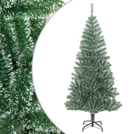 Choinki - vidaXL Sztuczna choinka, ośnieżona, zielona, 240 cm - miniaturka - grafika 1
