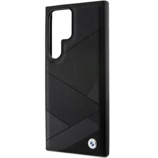 BMW BMHCS24L23RCGPK S24 Ultra S928 czarny/black hardcase Signature Leather Crossing Lines Pattern - Etui i futerały do telefonów - miniaturka - grafika 17