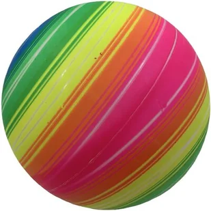 Piłka gumowa Enero Rainbow 26cm 1053059 Victoria - Piłki dla dzieci - miniaturka - grafika 1