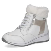 Kozaki damskie - Caprice Damskie 9-26105-43 modne kozaki, White Comb I, 37 EU szerokie, Biały grzebień I, 37 EU szeroki - miniaturka - grafika 1