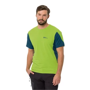 Koszulki męskie - Koszulka męska Jack Wolfskin NARROWS T M fresh green - S - grafika 1