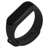 Akcesoria do smartwatchy - PASEK OPASKA JEDNOLITA do XIAOMI MI BAND 3/4 (czarny) - miniaturka - grafika 1