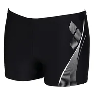 Kąpielówki męskie - Męskie Bokserki kąpielowe ARENA MEN'S SWIM SHORT GRAPHIC 005122/510 – Czarny - miniaturka - grafika 1