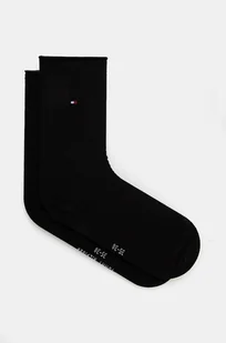Tommy Hilfiger skarpetki z domieszką wełny kolor czarny 701228935 - Skarpetki damskie - miniaturka - grafika 1