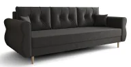 Sofy i kanapy - Ciemnoszara sofa rozkładana - Dulam - miniaturka - grafika 1
