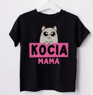 Koszulki dla dziewczynek - koszulka dla kociary - miniaturka - grafika 1