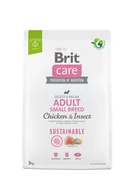 Sucha karma dla psów - Brit Care Dog Sustainable Adult Small Chicken Insect 3kg - miniaturka - grafika 1