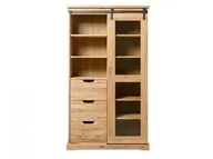 Witryny - Szafa Witryna Dębowa Loftowa X-oak nr 2 - miniaturka - grafika 1
