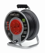 Przedłużacze i rozgałęźniki - PRZEDŁUŻACZ NA METALOWYM BĘBNIE 50M KD4022 - miniaturka - grafika 1