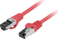 Patchcordy - Lanberg Patchcord Lanberg S/FTP kat.8.1 1,5m LSZH CU fluke passed czerwony - miniaturka - grafika 1