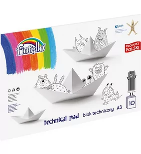 KW Trade Blok techniczny A3 Fiorello 10 kartek - Szkolne artykuły papiernicze - miniaturka - grafika 4