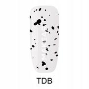 Utwardzacze do paznokci - Makear, Lakier hybrydowy Top No Wipe Black Dot, 8 ml - miniaturka - grafika 1