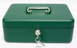 Kasetka Na Pieniądze Bilon Klucze 250X180X90 Zielona Verotech - Kłódki - miniaturka - grafika 1
