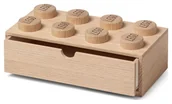 Pojemniki na zabawki - Szuflada na klocki Lego Brick 8 Drewniana szufladka na biurko Jasna 40210901 - miniaturka - grafika 1