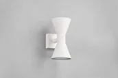 Lampy ogrodowe - Trio Leuchten Nowoczesna lampa ścienna biała 2-punktowa - Rolf - miniaturka - grafika 1