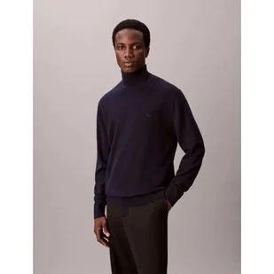 Calvin Klein Wełniany półgolf Regular Fit - Swetry męskie - miniaturka - grafika 1