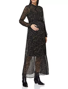 ESPRIT Maternity Sukienka damska WVN Nursing Ls AOP, Gunmetal - 15, XS - Sukienki ciążowe - miniaturka - grafika 1