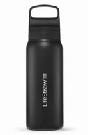 Shakery i bidony sportowe - Butelka termiczna z filtrem do wody LifeStraw Go 2.0 Steel 700ml Black - miniaturka - grafika 1