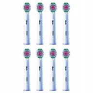 Końcówki do szczoteczek elektrycznych - Oral-B 3D White Końcówki Do Szczoteczek Elektrycznych 8 Sztuk Wybielające - miniaturka - grafika 1