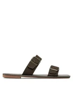 Klapki i japonki damskie - Bassano Klapki 23302MDY Zielony - miniaturka - grafika 1