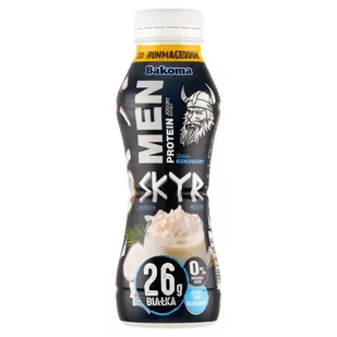 Bakoma Men Protein Jogurt pitny skyr smak kokosowy 300 g - Kefiry, jogurty, maślanki - miniaturka - grafika 1