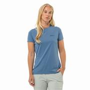 Koszulki i topy damskie - Damska koszulka Jack Wolfskin PRELIGHT TRAIL T W elemental blue - XS - miniaturka - grafika 1