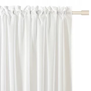 Firana do salonu 400x250 biała na taśmie żabki N - Firany - miniaturka - grafika 1