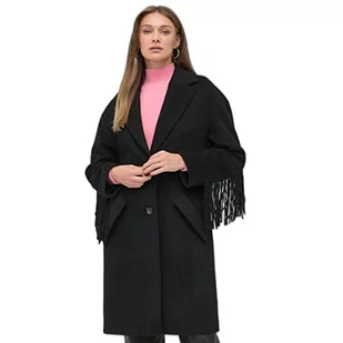 Guess Płaszcz damski Martine Coat, czarny, M - Płaszcze damskie - miniaturka - grafika 1