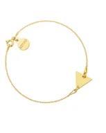 Bransoletki - Złota bransoletka z trójkątem - miniaturka - grafika 1