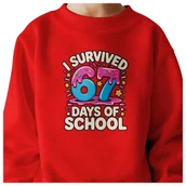 Bluzy dla dziewczynek - BLUZA DZIECIĘCA 67 SIX SEVEN SZKOŁA DLA CHŁOPCA DZIEWCZYNKI 134-140 - miniaturka - grafika 1